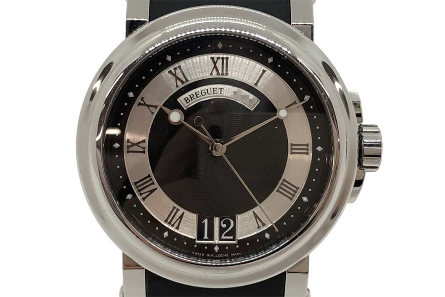 ブレゲ SS/ラバー マリーンⅡ ラージデイト 5817ST/92/5V8 自動巻き